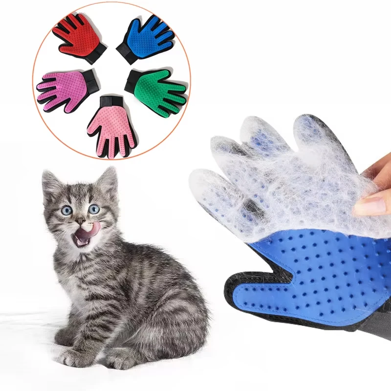 Rubber Glove Cleaning - قفاز تنظيف الحيوانات الأليفة، قفاز تمشيط