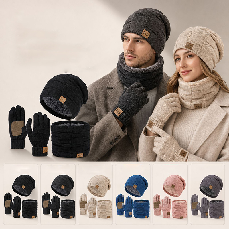 طقم قبعة وشال وقفازات شتوية دا - مراجعة Wool Glove Lined وسعره