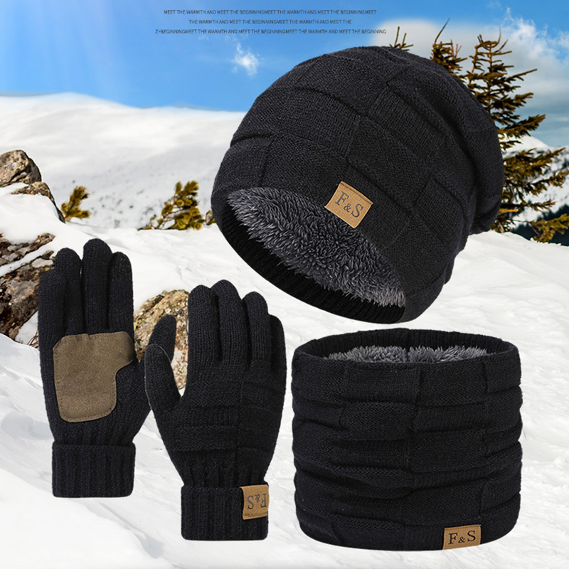 طقم قبعة وشال وقفازات شتوية دا - مراجعة Wool Glove Lined وسعره