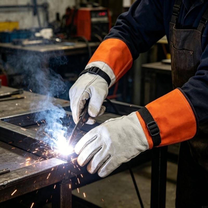 قفازات مقاومة للحرارة من جلد ا - مراجعة Heat Resistant Glove وسعره