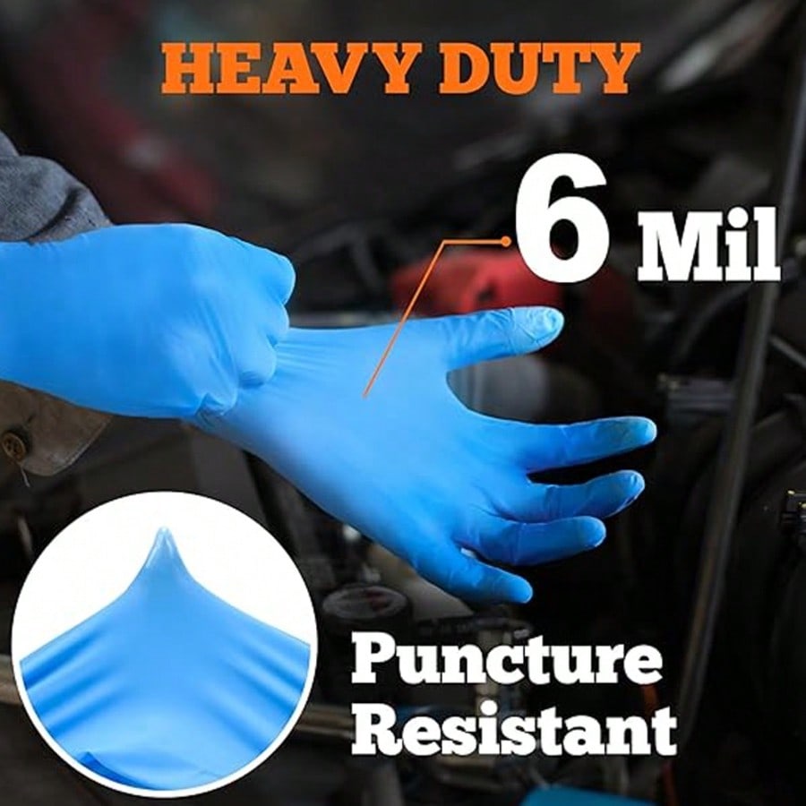 100 قطعة من قفازات النتريل الم - مراجعة Rubber Glove Cleaning وسعره