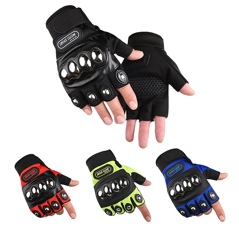 قفازات دراجات نارية واقية بنصف - مراجعة Motorcycle Glove Knuckle وسعره