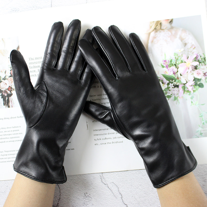 قفازات نسائية من جلد الغنم الم - مراجعة Leather Driving Glove وسعره