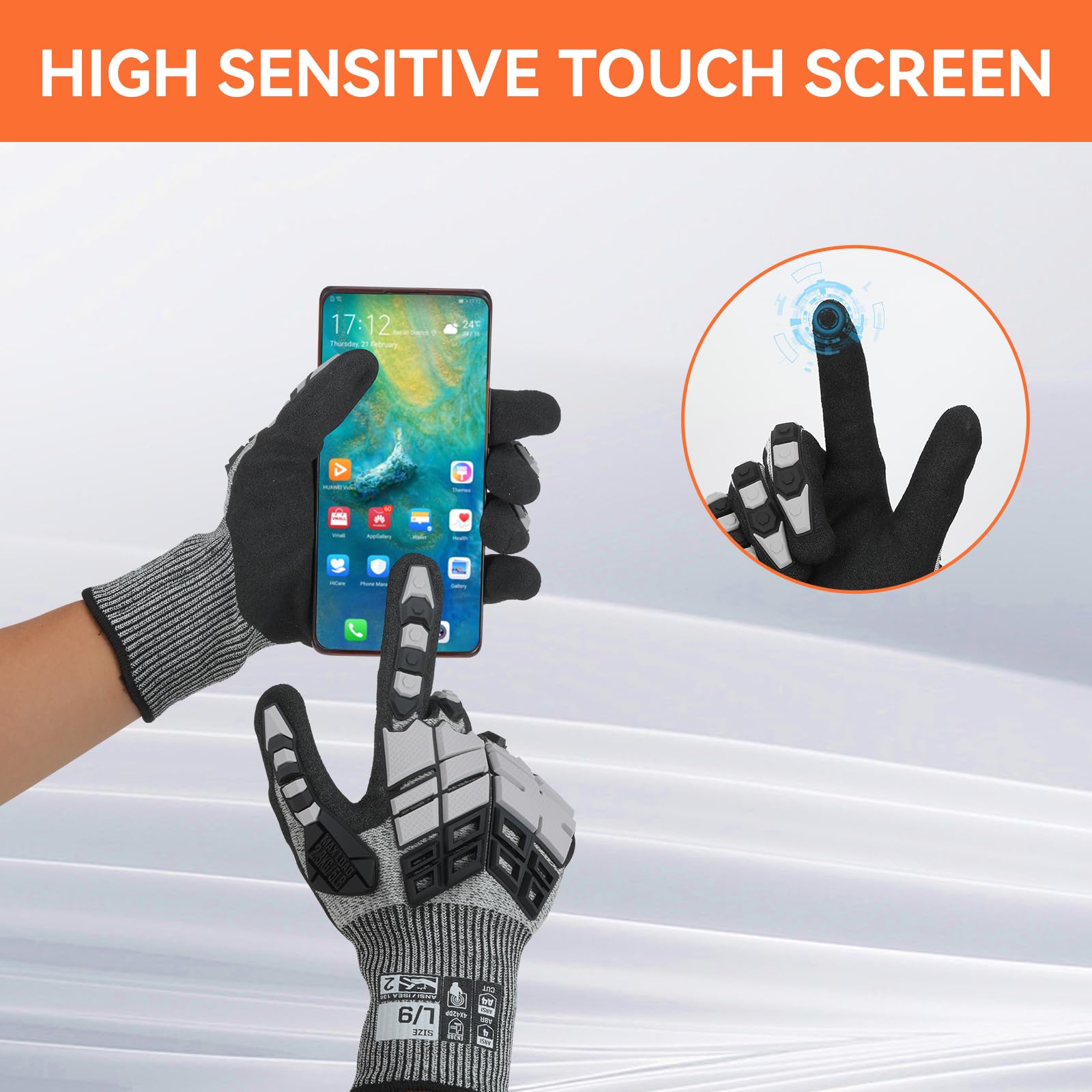 قفازات مضادة للصدمات مع حماية  - مراجعة Work Glove Impact وسعره