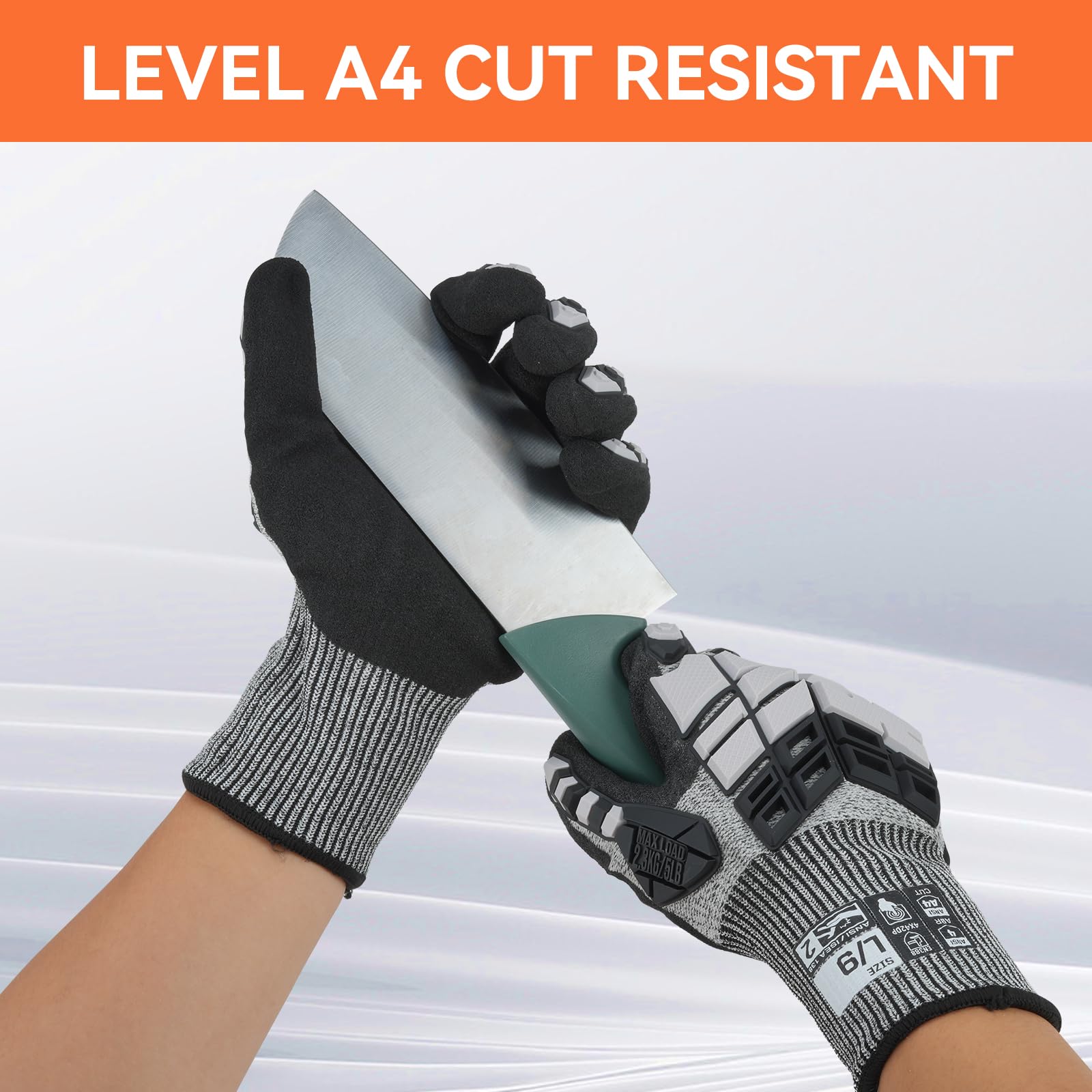 قفازات مضادة للصدمات مع حماية  - مراجعة Work Glove Impact وسعره
