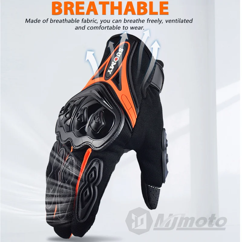 SUOMY الصيف لمس قفازات للدراجا - مراجعة Motorcycle Glove Knuckle وسعره