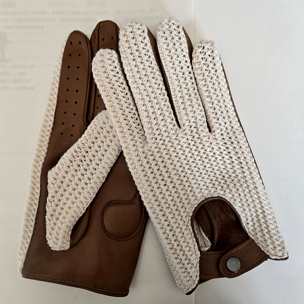 قفازات رجالية جديدة من الجلد ا - مراجعة Leather Driving Glove وسعره