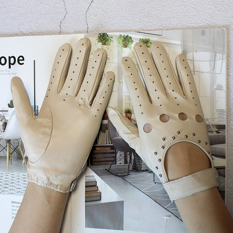 قفازات جلدية صيفية للقيادة جمي - مراجعة Leather Driving Glove وسعره